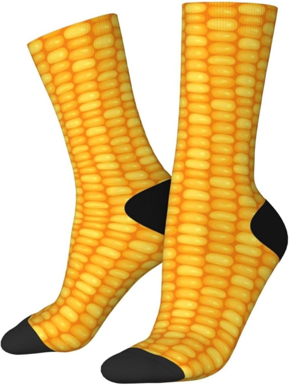 Women's Corn Print Crew Socks Funny Novelty Casual Athletic Dress Socks